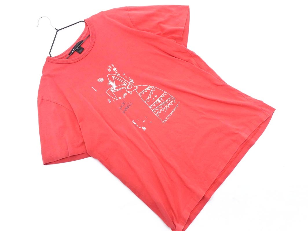 ネコポスOK MARC JACOBS マークジェイコブス プリント Tシャツ sizeM/赤 ■◆ ☆ fec0 レディース拍卖