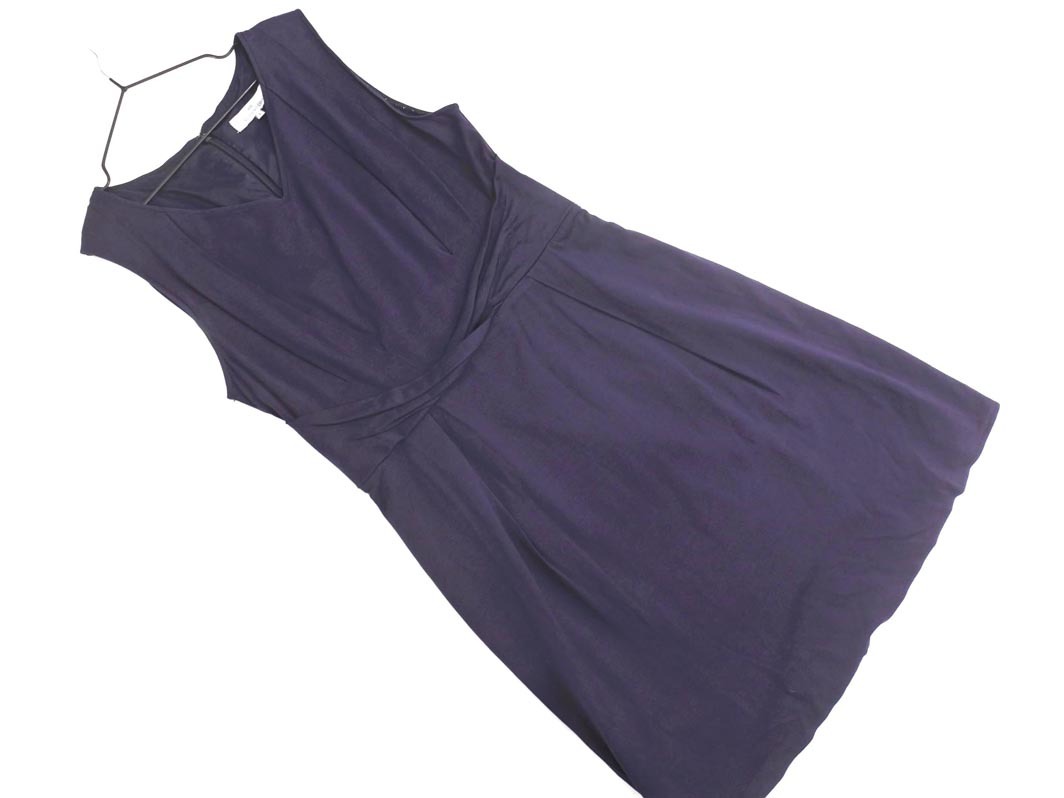ネコポスOK Viaggio Blu ビアッジョブルー ノースリーブ ワンピース size1/紺 ■◆ ☆ fec1 レディース拍卖