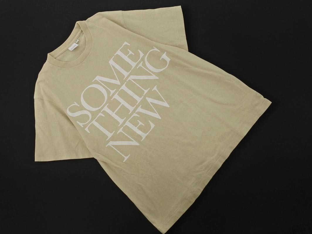 ネコポスOK MOUSSY マウジー プリント Tシャツ sizeF/ベージュ ■◆ ☆ fec8 レディース拍卖