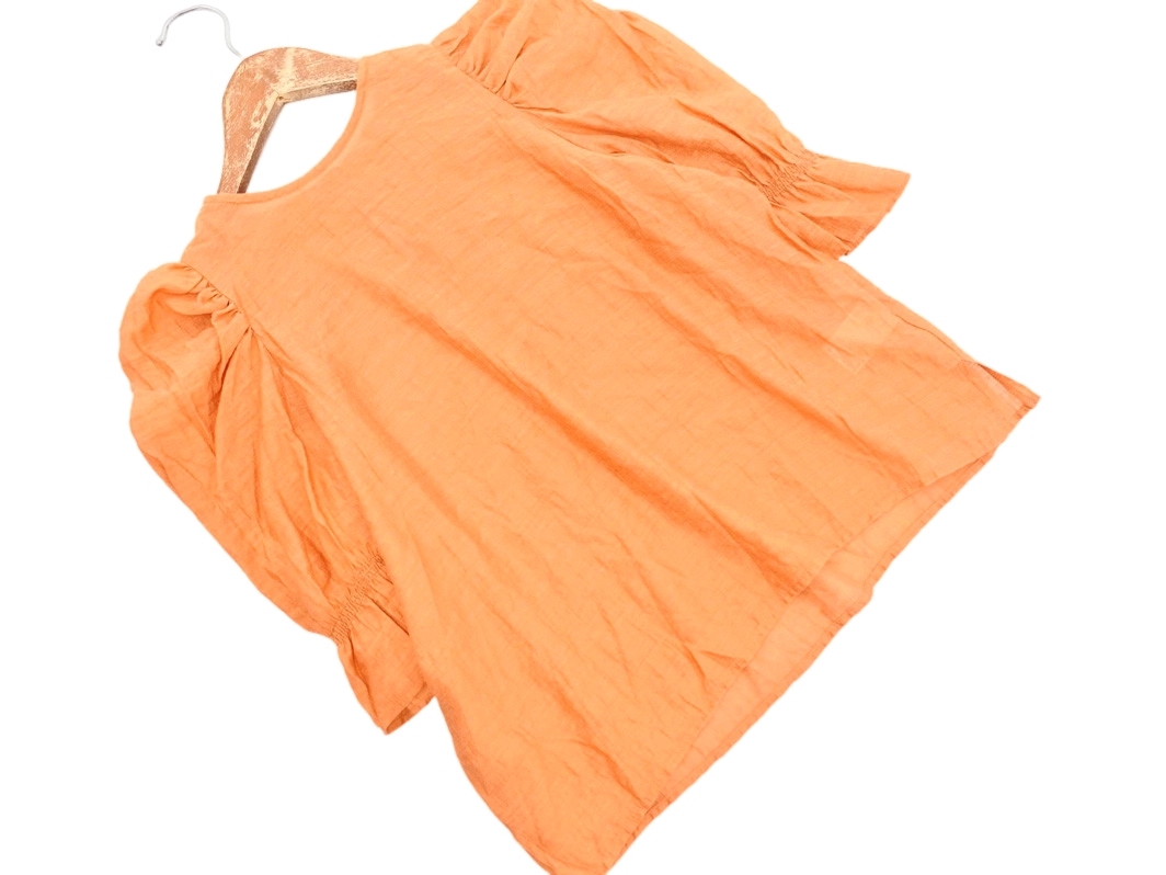 ネコポスOK FREE’S MART フリーズマート ブラウス シャツ sizeF/オレンジ ■◆ ☆ fed0 レディース拍卖