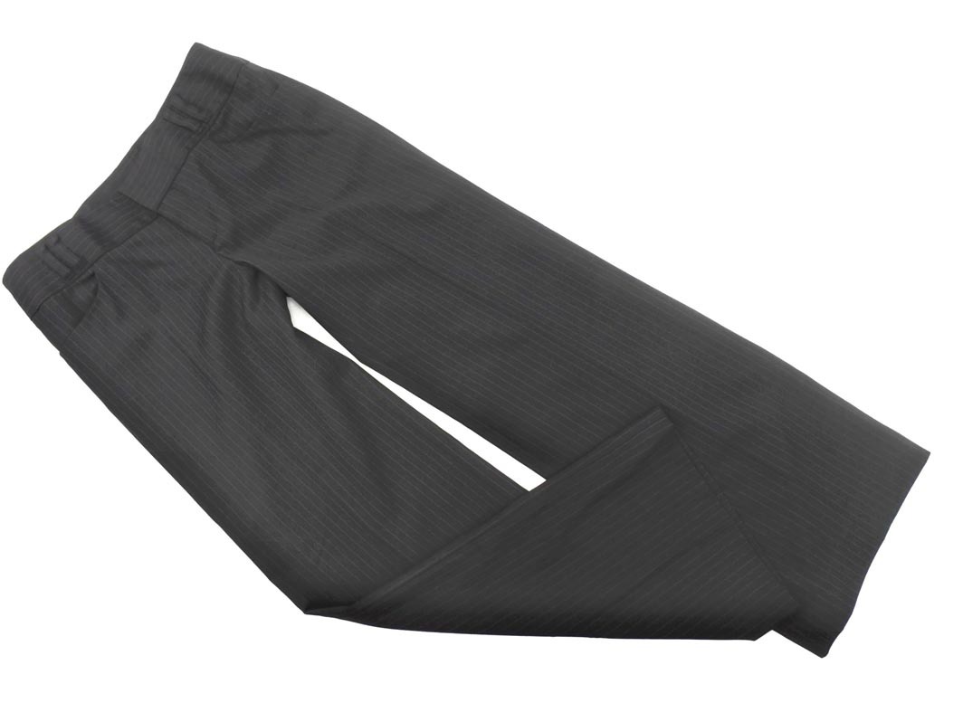 MICHEL KLEIN ミッシェルクラン ストライプ パンツ size40/黒 ■■ ☆ fed0 レディース拍卖