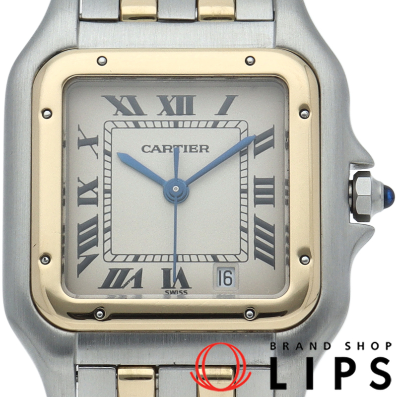 カルティエ パンテールMM ウォッチ コンビ 2ロウ メーカーOH済(保証期間中) 83083242 ケース 修理書 K18YG/拍卖