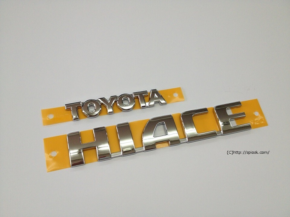 H200系 トヨタ ハイエース TOYOTA HIACE 輸出仕様トヨタ純正リアエンブレム TOYOTA HIACE拍卖