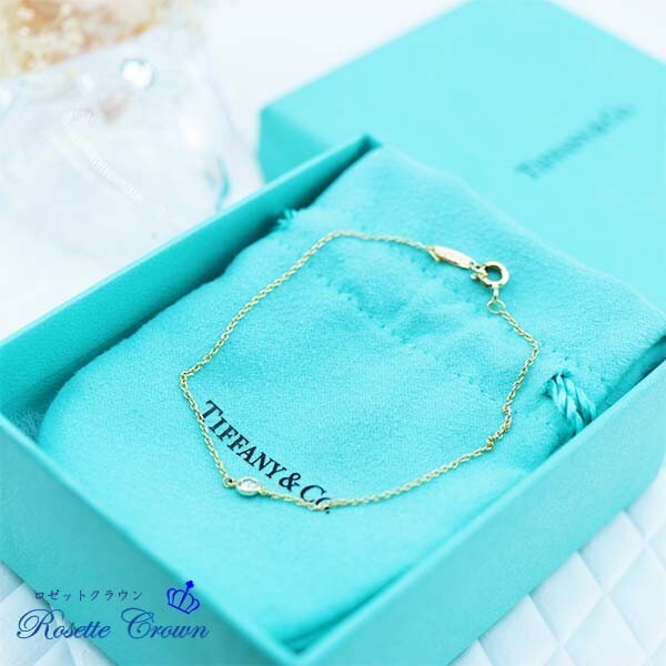 ◆新品◆値下げ交渉 は 質問で◆未使用◆ティファニー◆バイザヤードダイヤブレスレット K18イエローゴールド◆拍卖