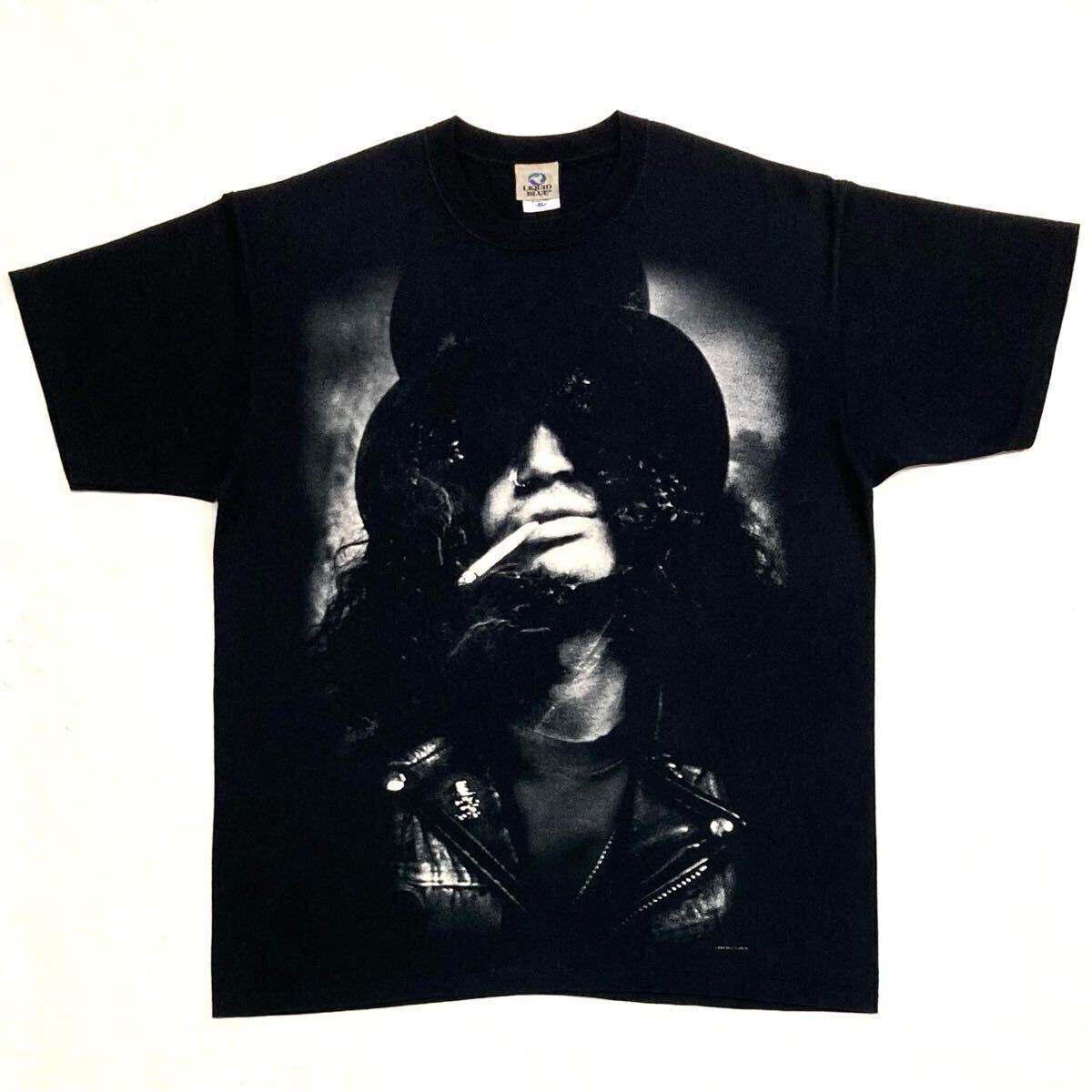 00s【SLASH】”Liquid Blue” Tシャツ size XL 2004年製 ブラック/スラッシュ Guns N' Roses ガンズアンドローゼズ リキッドブルー 黒 拍卖