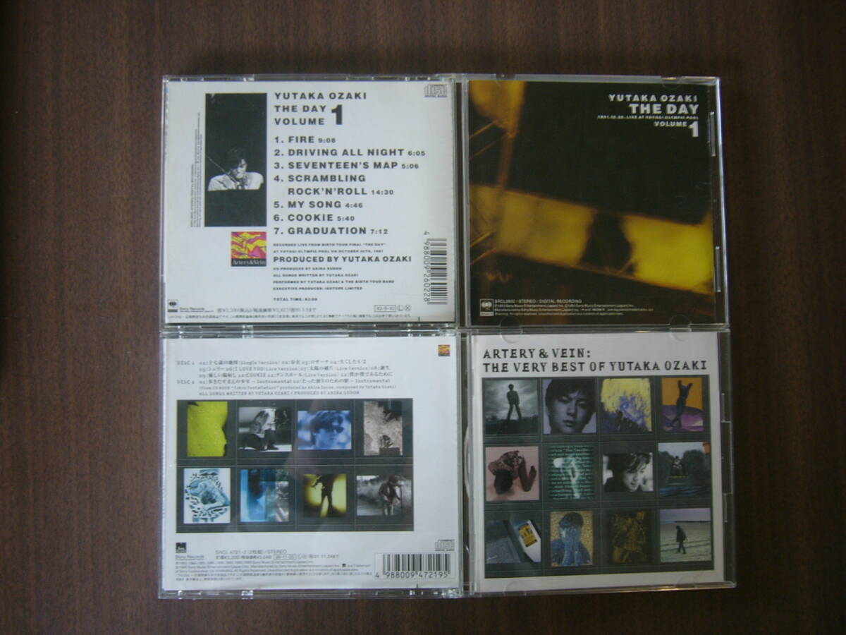 尾崎豊 アルバム セット/「ARTERY & VEIN:THE VERY BEST OF YUTAKA OZAKI」12センチCD+8センチCD+ライブ・アルバム 『約束の日 Vol.1』拍卖