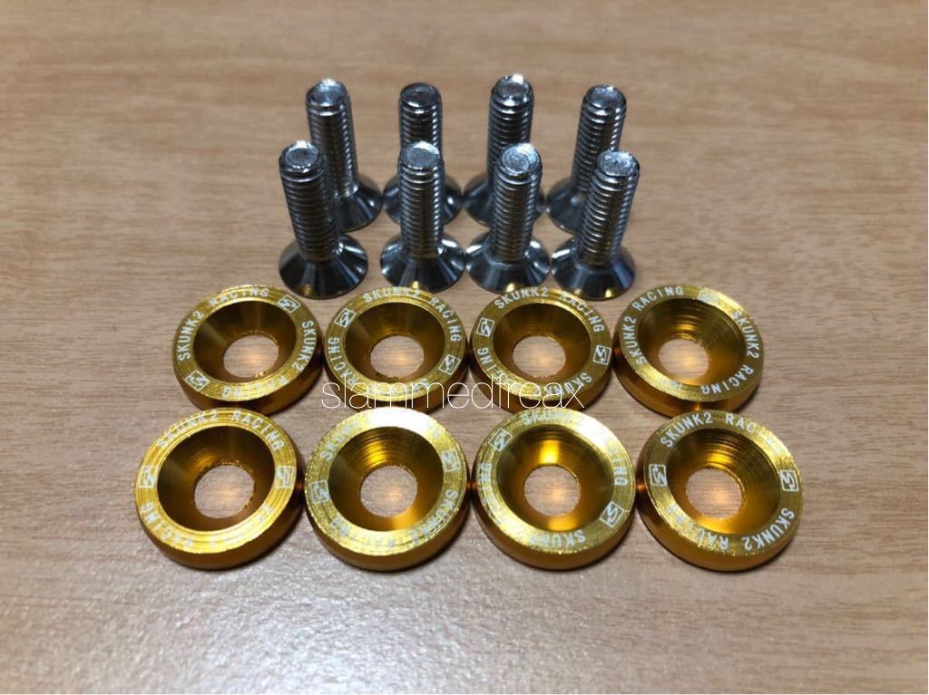 M6 カラー フェンダーワッシャー ★ R32 R33 R34 スカイライン スカクー s13 s14 s15 シルビア 180sx ナンバーボルト skunk2 usdm password拍卖