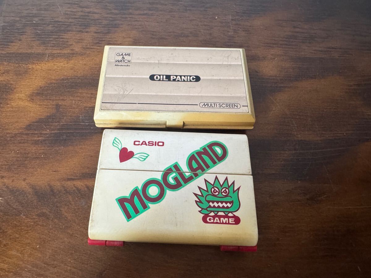 セット CASIO MOGLAND GAME 任天堂 モグランド Nintendo OILPANIC オイルパニック ゲーム&ウォッチ レトロゲーム 昭和レトロ 拍卖