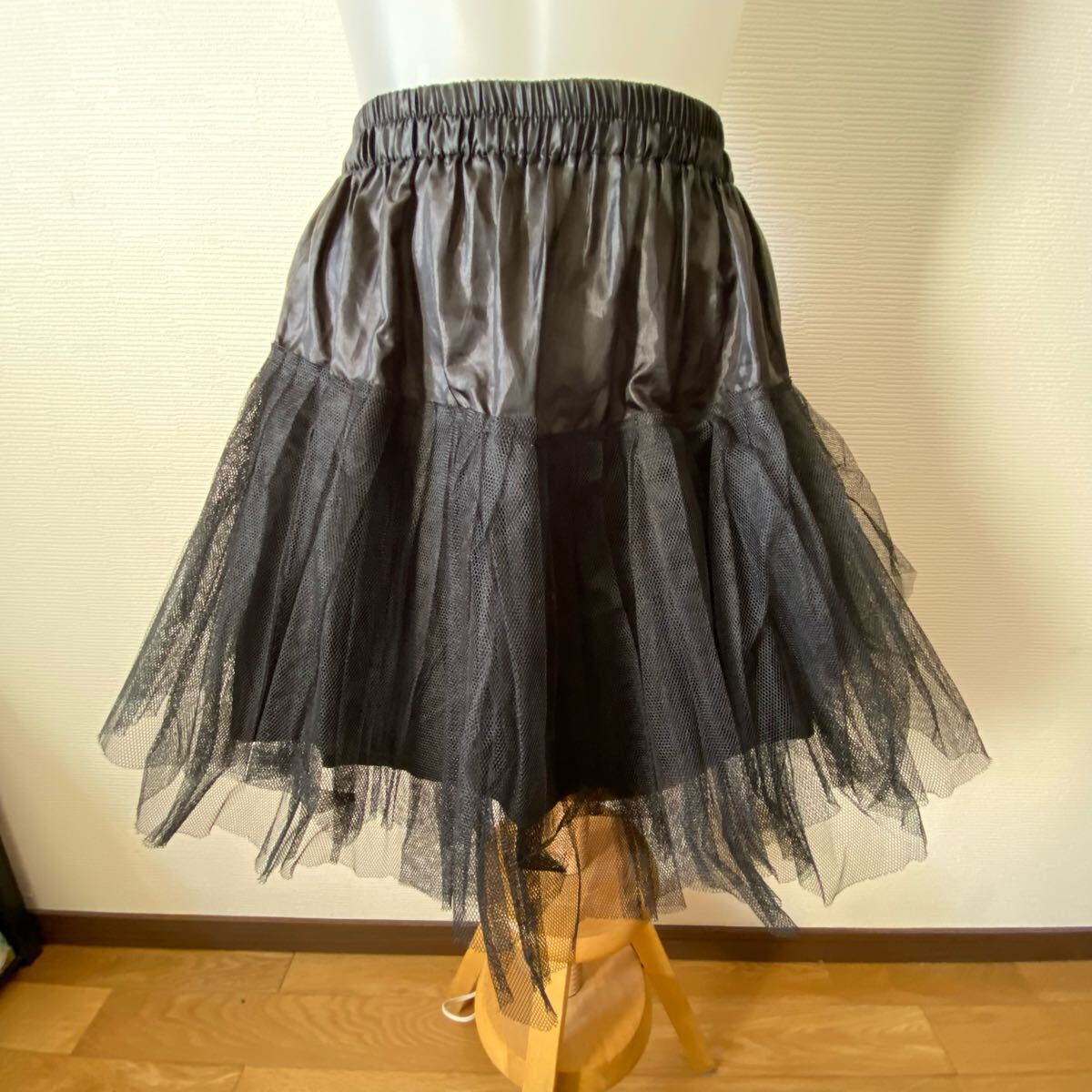 BODY LINE 黒 フリーサイズ 2段 パニエ拍卖