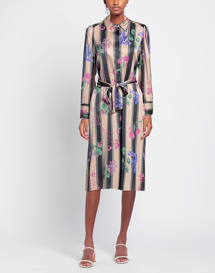 美品 MAX&Co. マックス&コー ストライプ花柄ワンピース マックスマーラ Max Mara拍卖