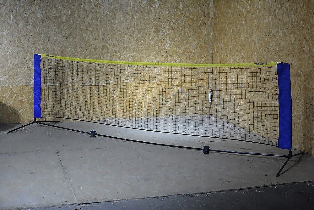 ★トーエイライト/TOEI LIGHT テニストレーニングネット375 3Mバージョン ポータブル簡易ネット バドミントンネット 練習用ネット★拍卖