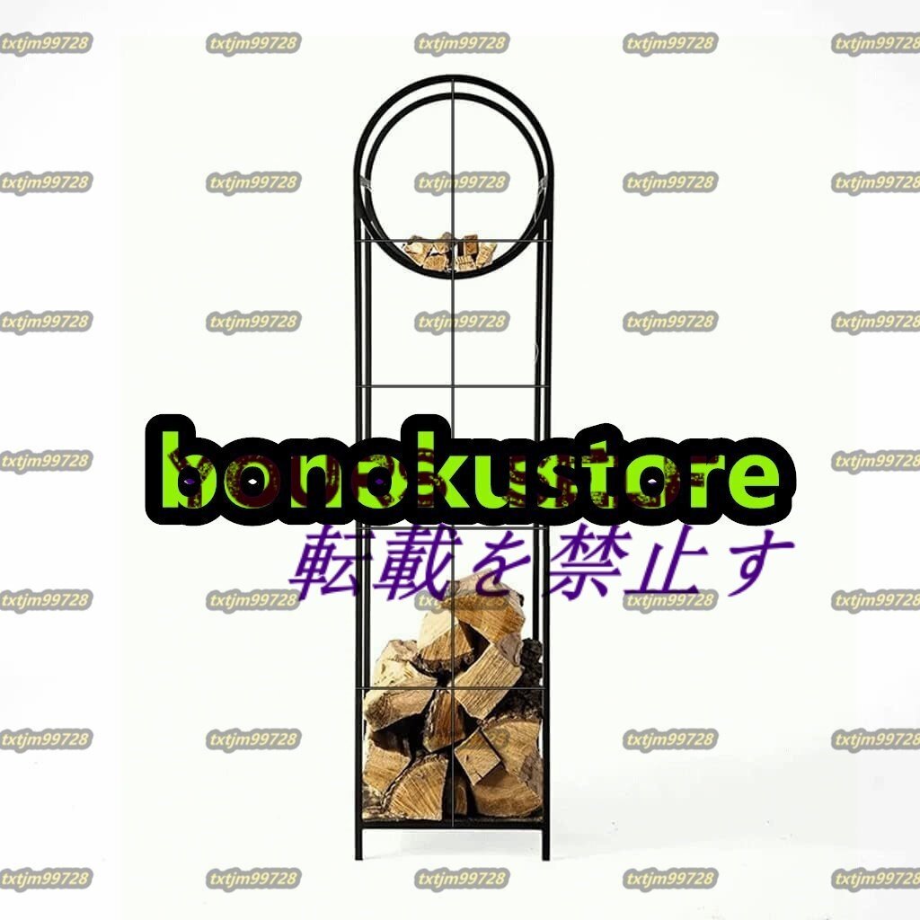 薪ホルダー 薪ラック屋外錬鉄製木材ホルダー薪収納ラックパティオデッキ用金属ログホルダー 原木店拍卖