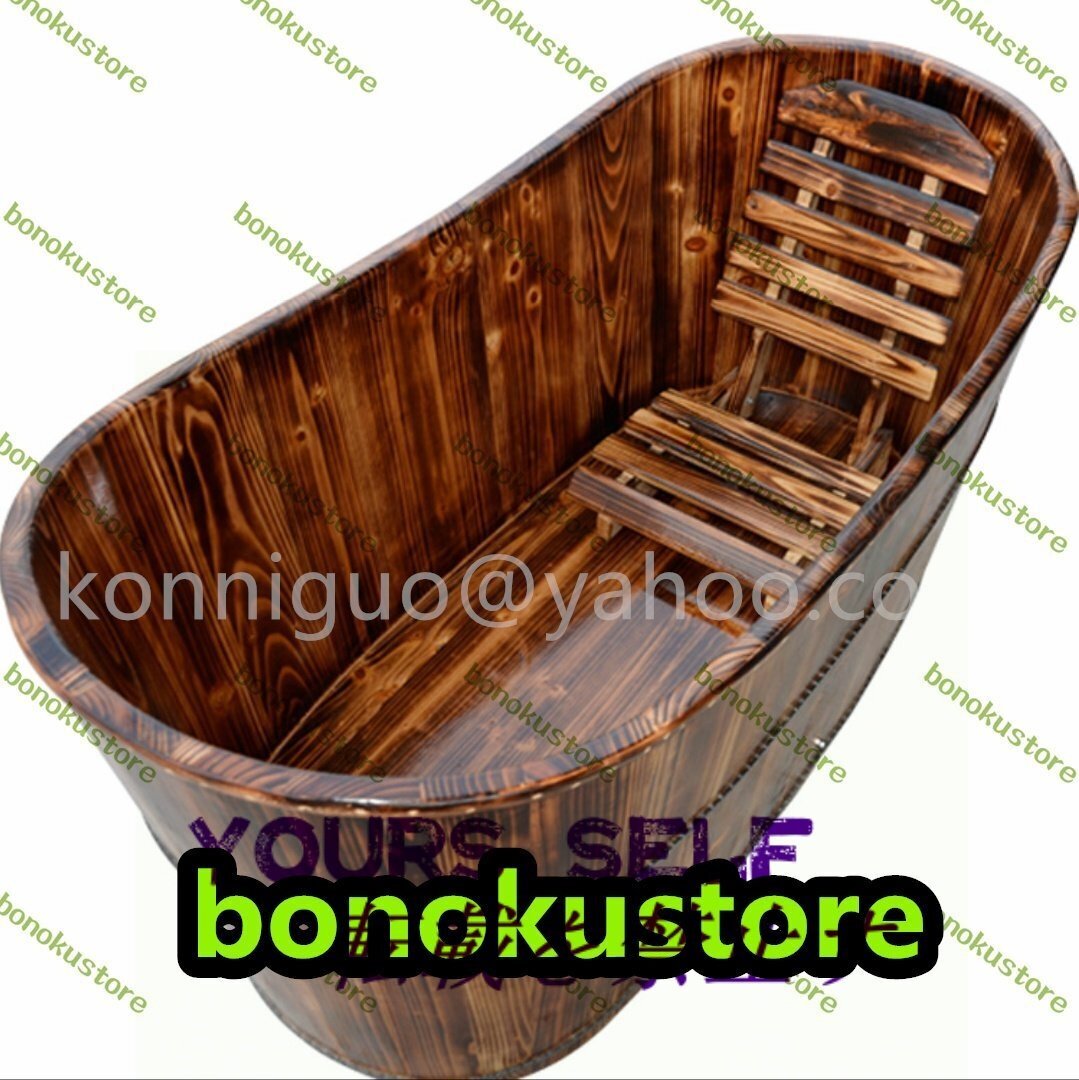 人気高級品質 実用品 厚い シャワーバケツ 木製 浴槽 湯桶 美容院 家庭用 お風呂 成人 風呂バケツ サウナ 長さ0.9M拍卖