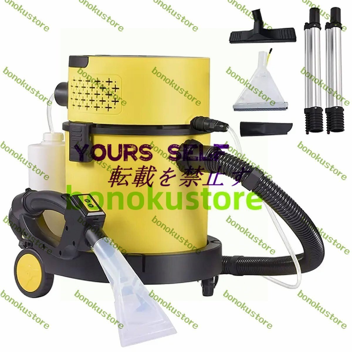 ポータブル家庭用掃除機 1200Wウェット&ドライ掃除機 25Lステンレス容器 HEPA&スポンジフィルター付き 家庭 ホテル 車 建設現場用拍卖