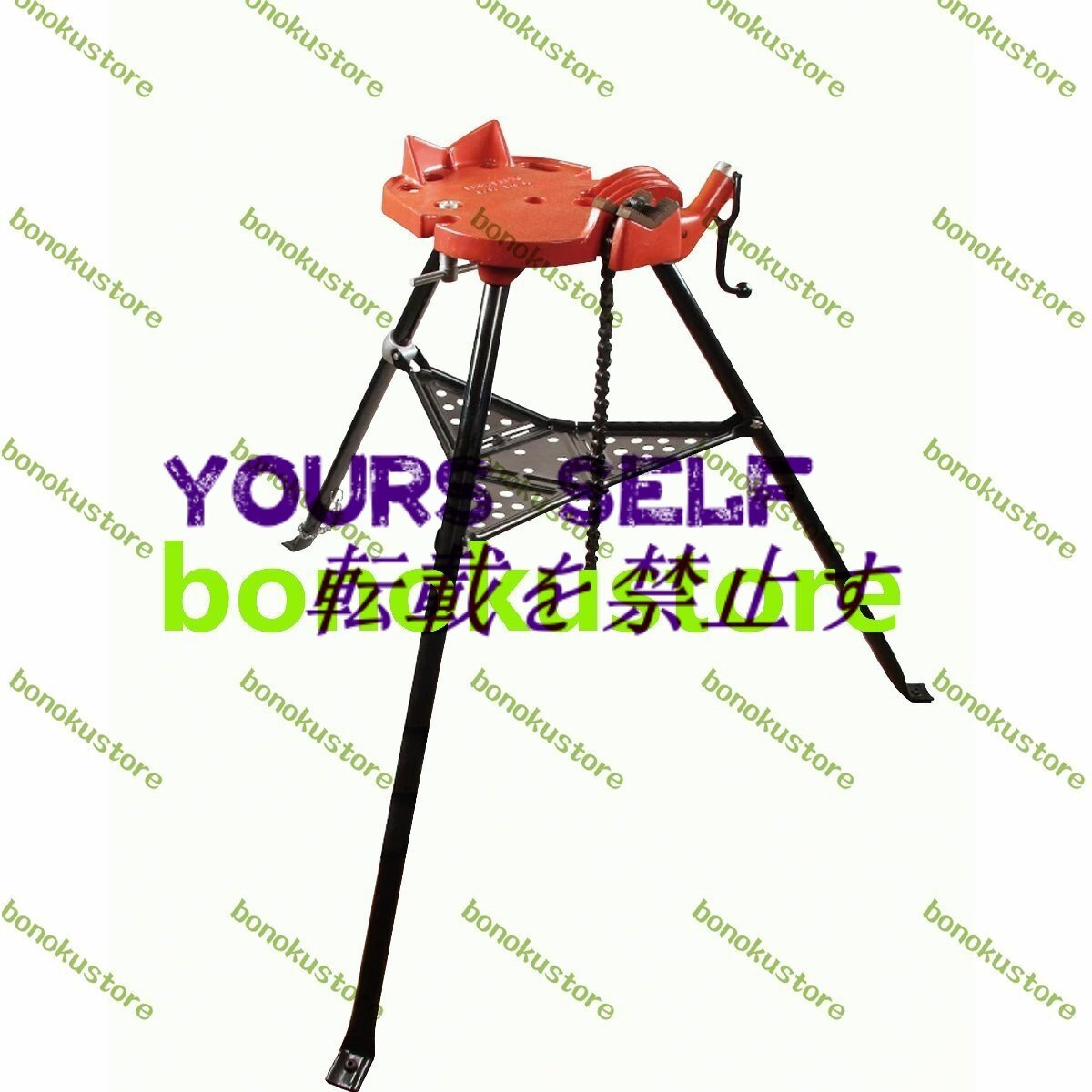 チェーンバイス スタンド一体型 適応パイプ径6in パイプ 三脚LHQ-04 バイス スタンド 作業台 三角プレート ポータブルベンチバイス拍卖