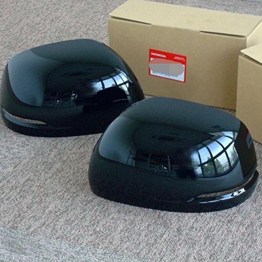ホンダ 純正 N-ONE ドア ミラー 左 右 セット スカル キャップ サイド カバー エンジン マフラー 黒 ブラック HONDA 新品 未使用 フロント拍卖