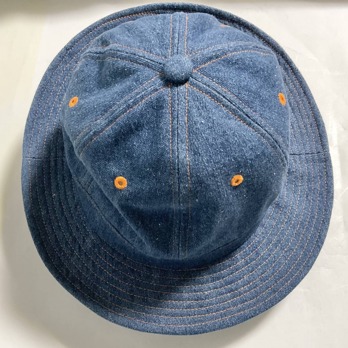 未使用 デニムハット オレンジステッチ W219 拍卖