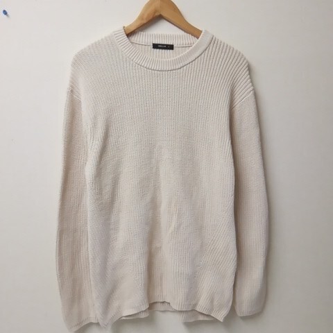 ★【古着】 COMME CA ISM(コムサイズム) ニット(セーター) Lサイズ アイボリー拍卖