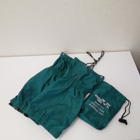 ★【中古品】 WORLD WAY(ワールドウェイ) GORETEX ライトスパッツDX グリーン拍卖