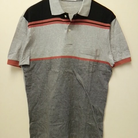 ★【古着】 MIZUNO(ミズノ) URBAN PAL(アーバンパル) ポロシャツ(半袖Tシャツ) Lサイズ 灰色拍卖