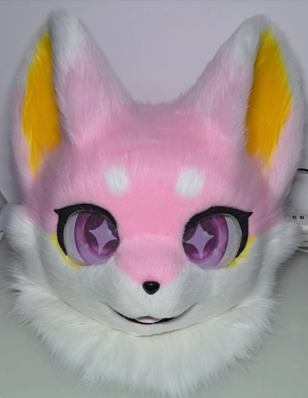 ★着ぐるみヘッド キツネ NO.149 ピンク 全頭ヘッド ケモノ ファースーツ ぬいぐるみ コスプレ コスチューム kigurumi 一点物拍卖