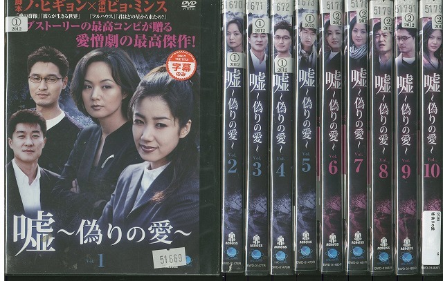 DVD 嘘 偽りの愛 全10巻 ※ケース無し発送 レンタル落ち Z3V56拍卖