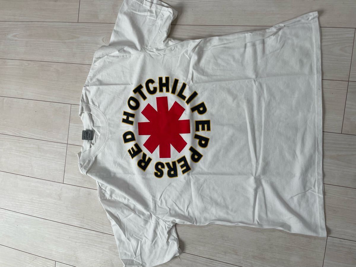 レッドホットチリペッパーズ レッチリ Tシャツ red hot chili peppers バンドTシャツ ホワイト 古着 XL拍卖