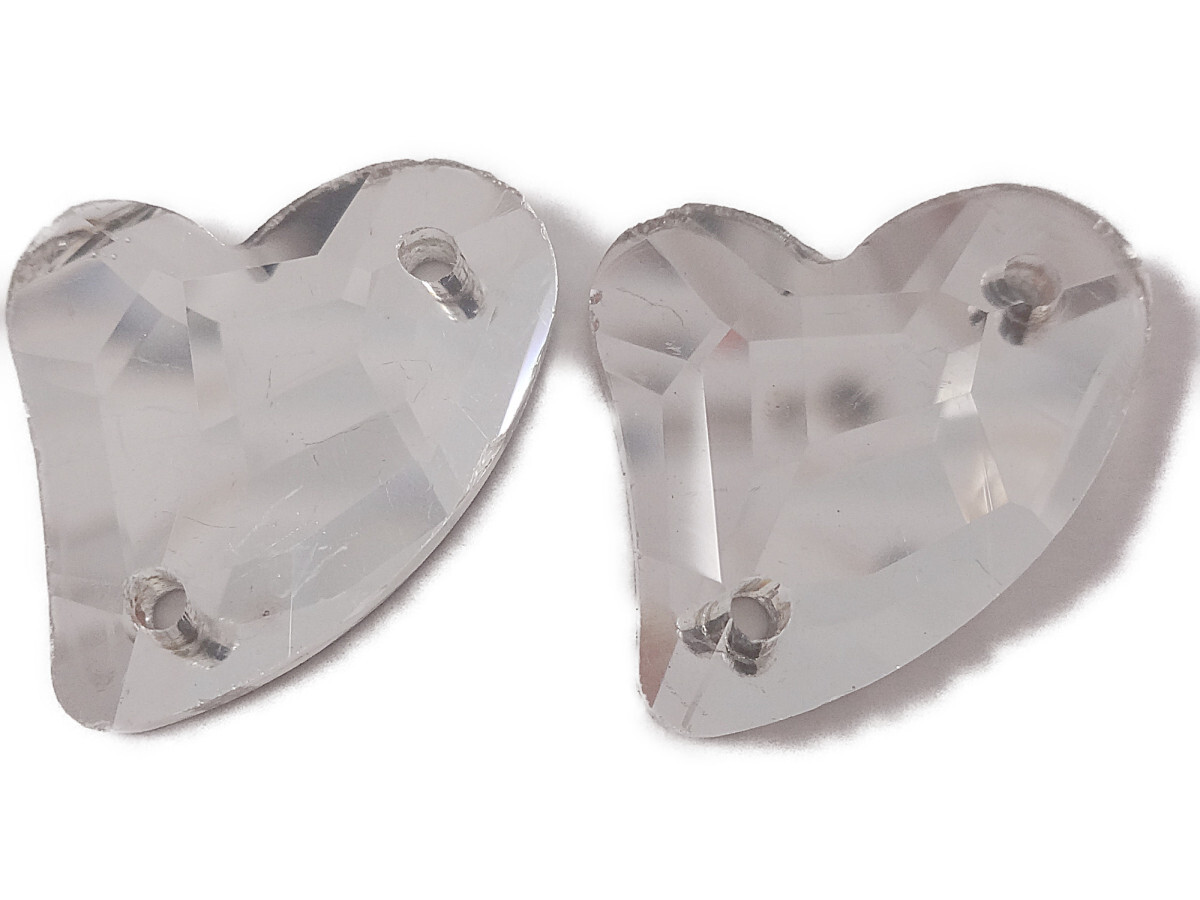 キラリ手芸部 No.3925-sビジュー パーツ 手芸用 ソーオン ストーン(ガラスビーズ ラインストーン)クリスタル_1.3cm×1.6cm_11個入り拍卖