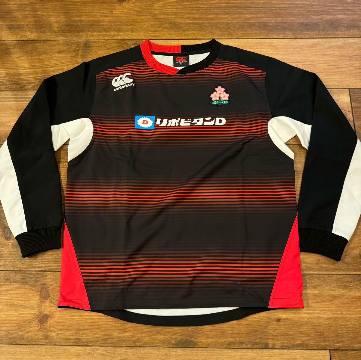 カンタベリー ラグビー日本代表 ジャパンプラクティスプルオーバージャケット赤3L拍卖