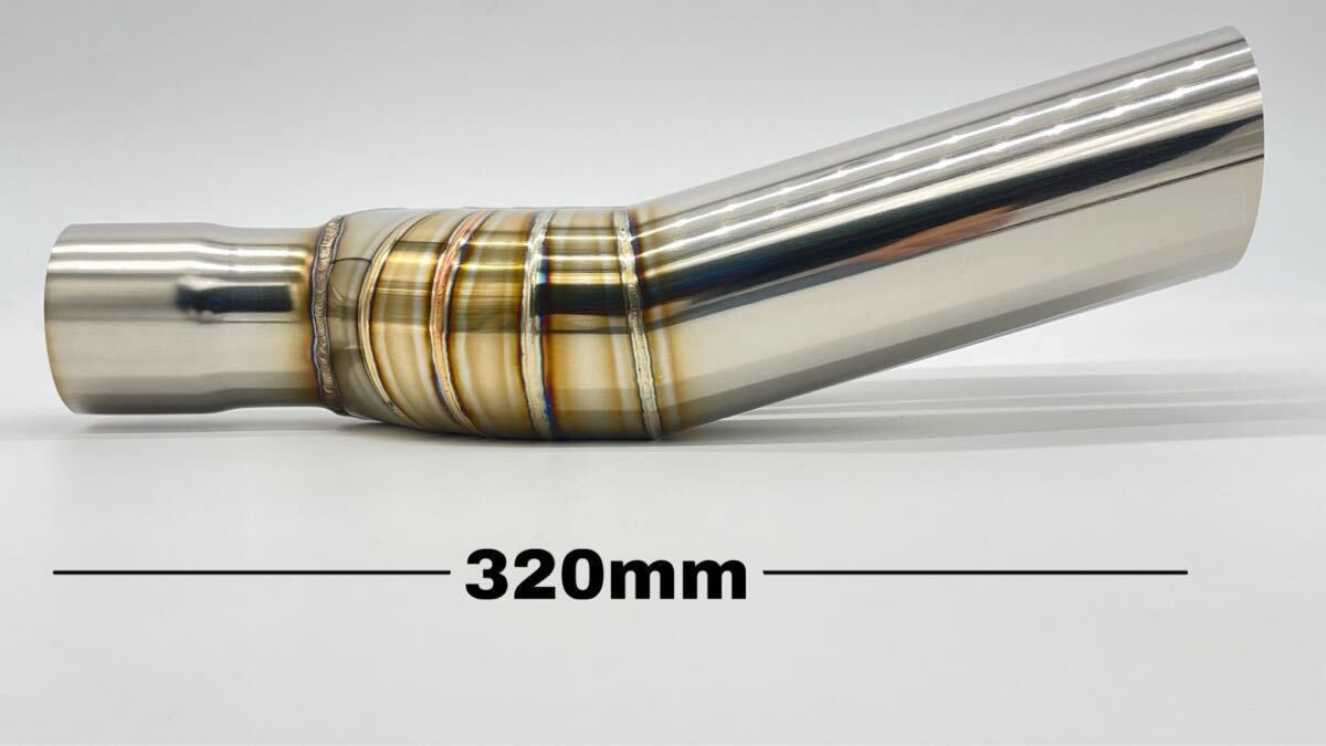 マフラーカッターエビ管15度跳ね上げデュアルマフラー出口15°スラッシュカット60.5φ入口内径50.8φ サイズ変更等可能!拍卖