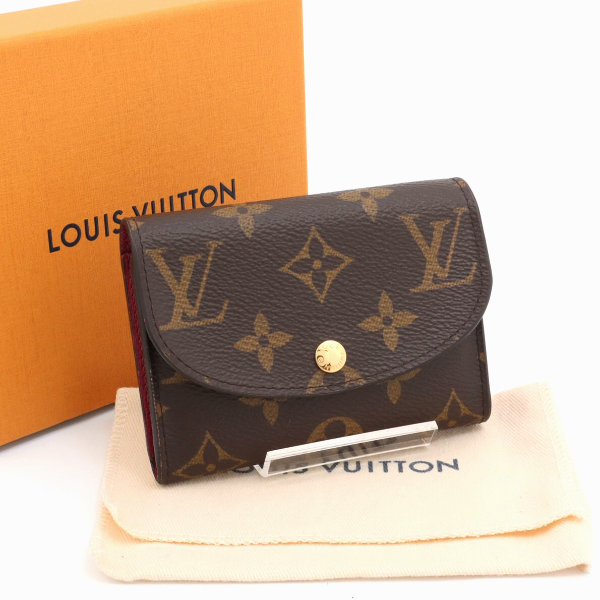 ルイヴィトン LOUIS VUITTON モノグラム ポルトモネ ロザリ 財布 コンパクトウォレット フューシャ レディース RFID ICタグ M41939拍卖