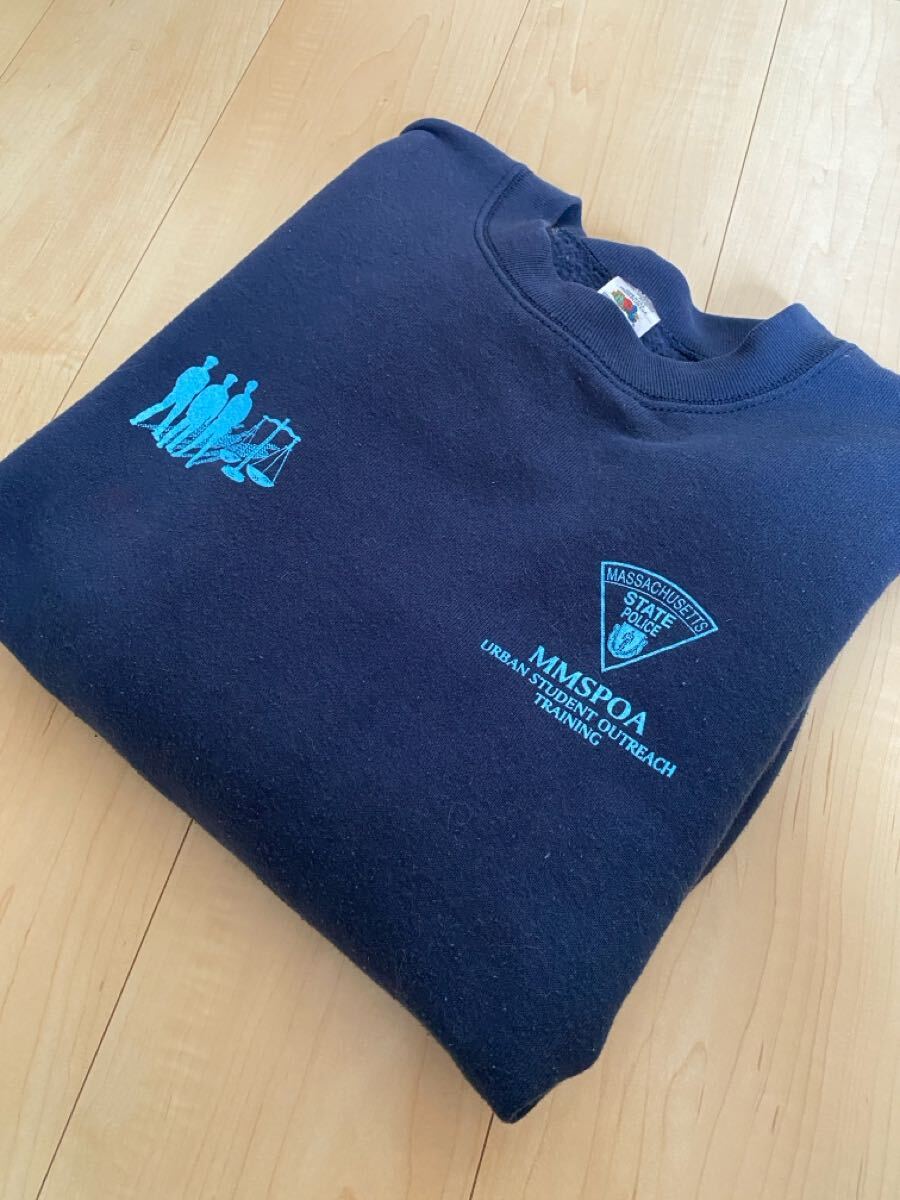 90s マサチューセッツ州 警察 スウェット トレーナー L USA製 FRUIT OF THE LOOM拍卖