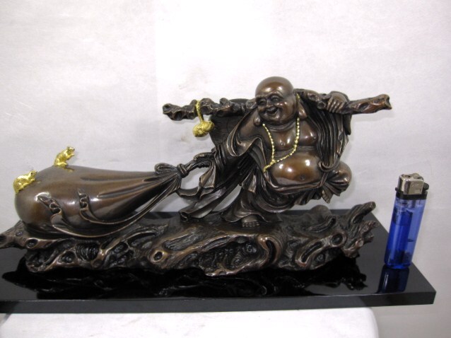 ”飛出!”正晴堂謹製豪華差し鍍金「招福布袋」一流品の限定即売拍卖