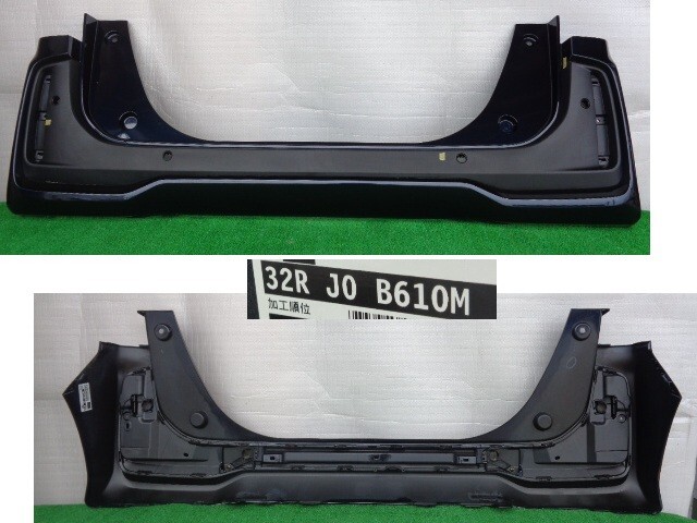 ホンダ/N BOX JF5 カスタム用 リアバンパー センサー穴4ヶ有 B610M No.914978【品番 71501-32R-J00ZH】拍卖