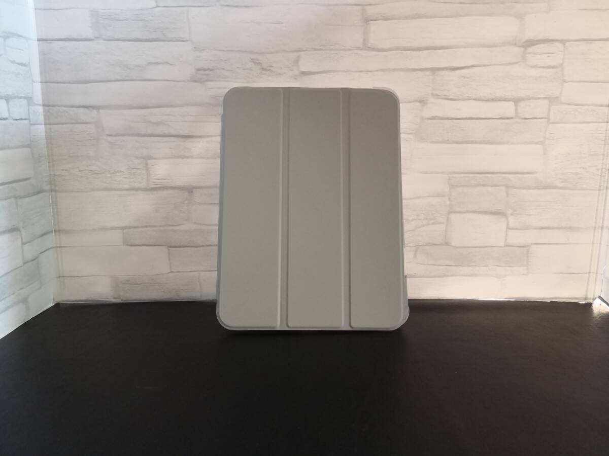 (ペン収納OK) iPad mini7(A17 Pro)/mini 6 兼用 グレー ソフトケース拍卖