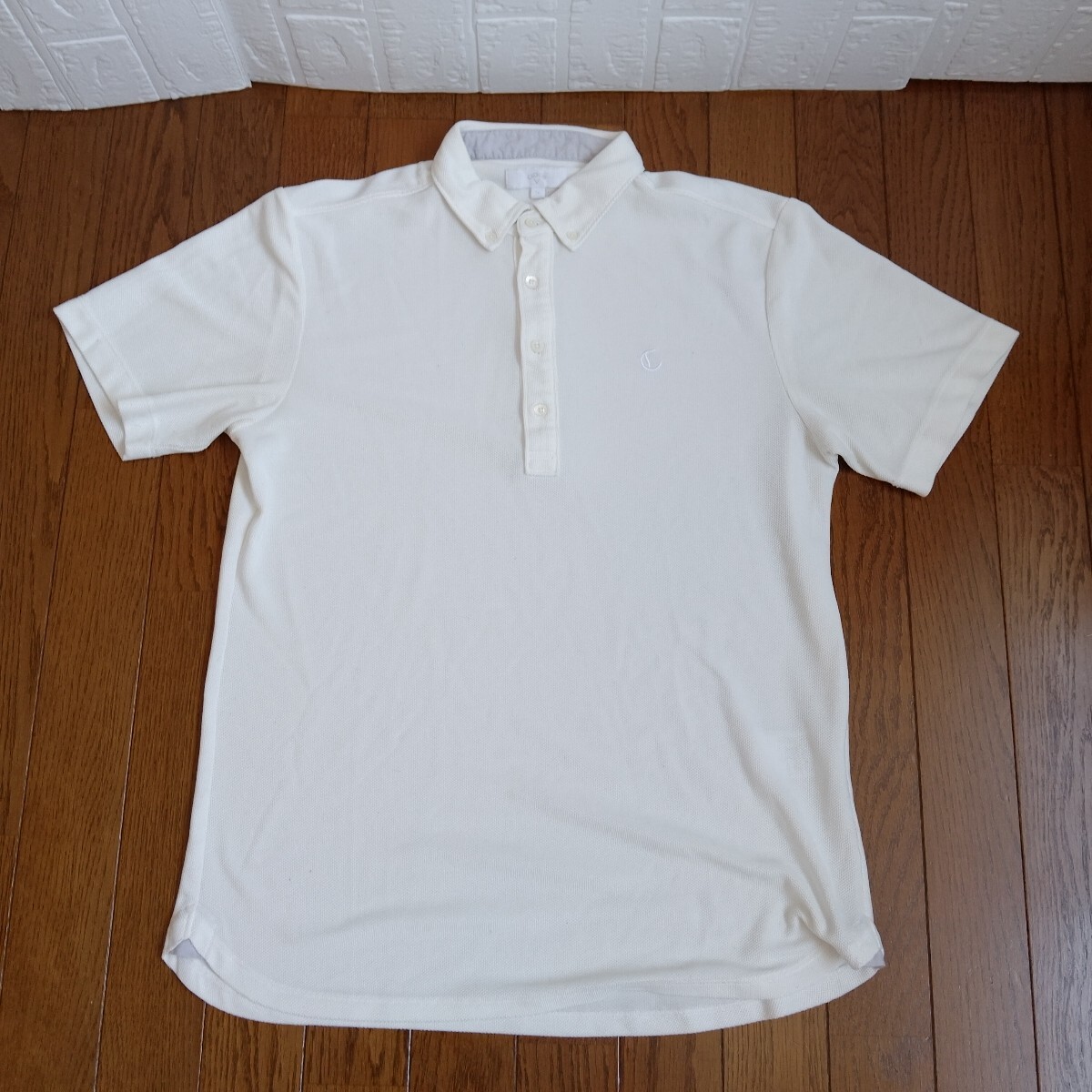 1938【中古】callaway golf キャロウェイゴルフ ゴルフウェア 半袖 ポロシャツ メンズ サイズ LL 白拍卖