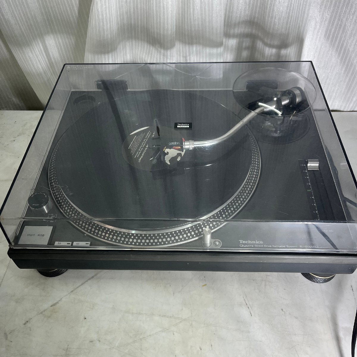=OG= 【現状品】 Technics SL-1200MK3 ターンテーブル テクニクス QUARTZ Direct Drive Turntable System ジャンク 通電確認=B-250507拍卖