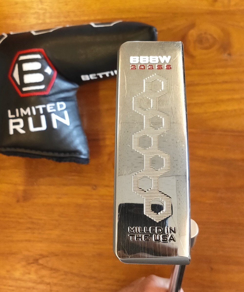 美品 ベティナルディ 2023 限定 BETTINARDI BB8W 303SS LIMITED RUN ピン型パター 34インチ カバーあり 純正スチール LTD リミテッドラン拍卖