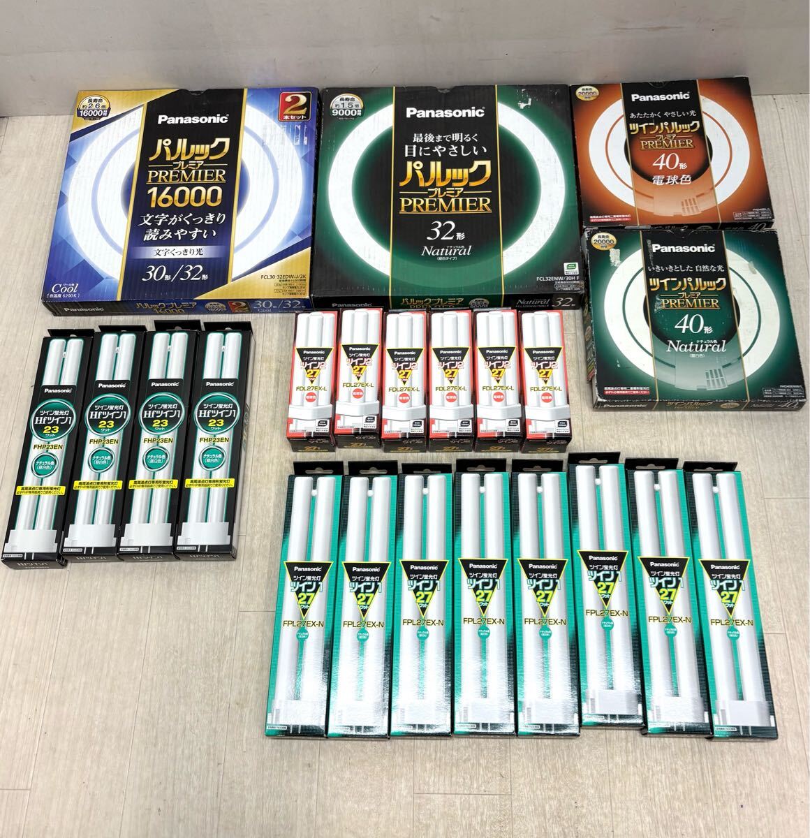 ジャンク●Panasonic 蛍光灯 パルックプレミア ツインパルック Hfツイン1 ツイン1 まとめ● 未チェック 30形 32形 40形 27W 23W拍卖