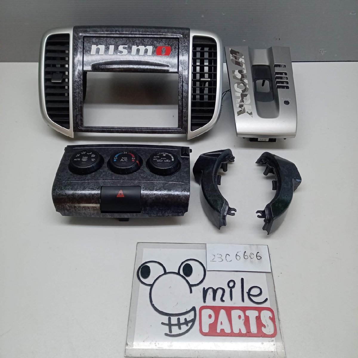 Y12ウイングロード 純正 オーディオパネルシフトカバーACパネルハンドルカバー 2Z3-26-6/23C6606**同梱不可拍卖