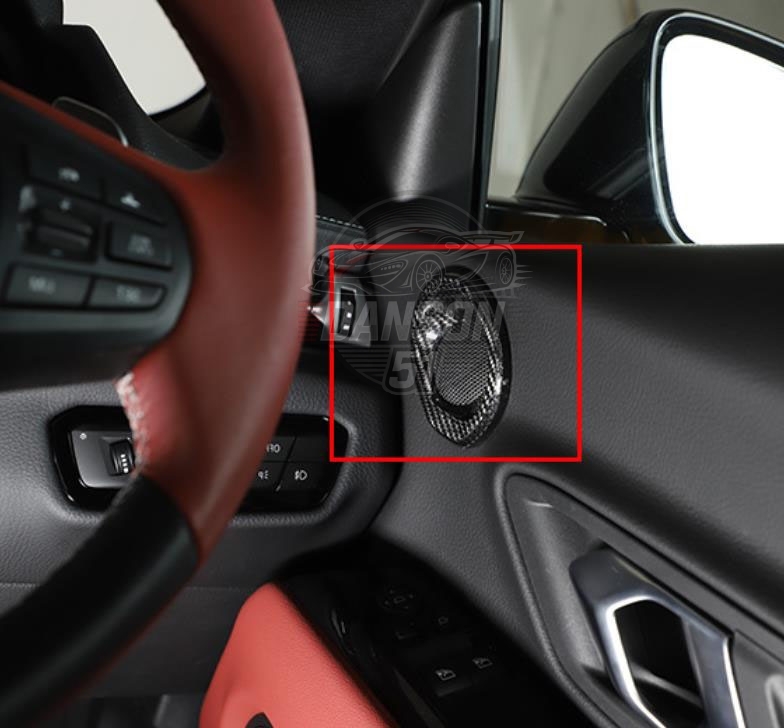 ドライカーボン製 トヨタ SUPRA スープラ MK5 A90 A91 ドアスピーカーリングカバー左右2枚拍卖