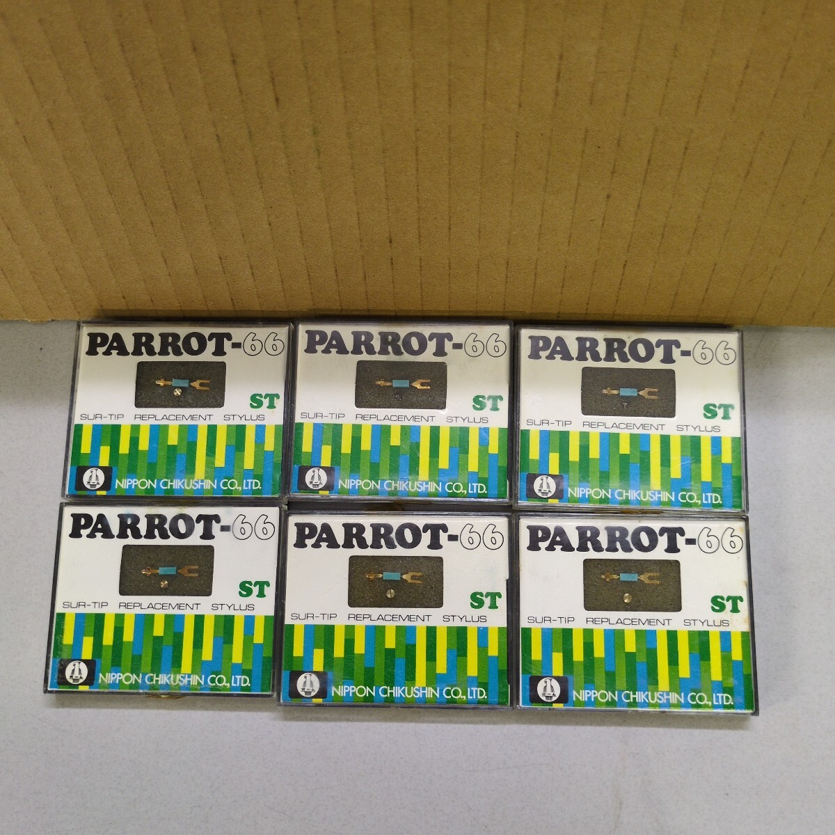 交換用レコード針 PARROT-66 ST ロネットタイプ 日本蓄音器株式会社 6個セット拍卖