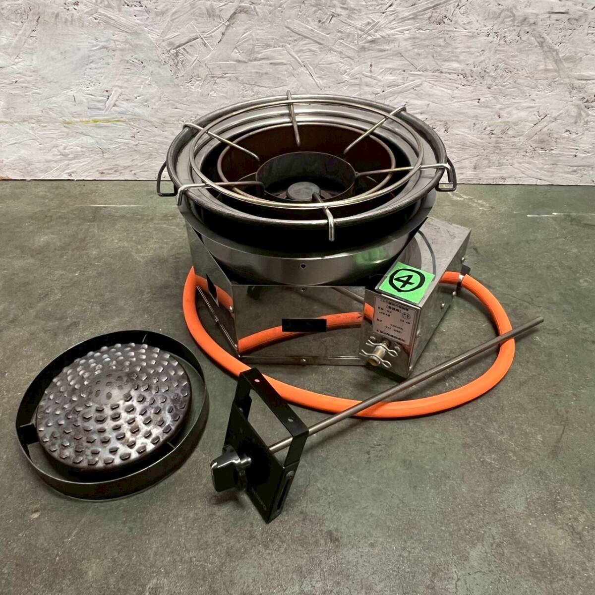 【SHINPO】 シンポ ガスコンロ こんろ機能付焼物器 焼肉 テーブルロースター埋込用 LPガス用 1LXC1C1L ④ 鍋対応 N0865拍卖