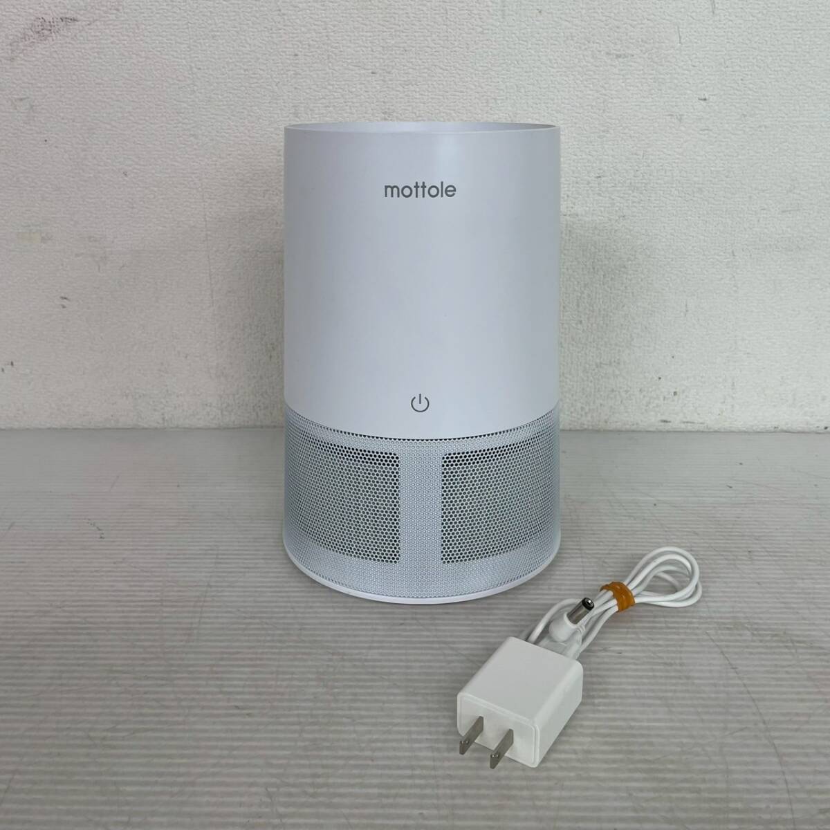 mottole モットル マイナスイオンUV空気清浄機 MTL-E014 生活家電 ホワイト 動作確認済 空気清浄 消臭 除菌 花粉対策 ハウスダスト Y1391拍卖