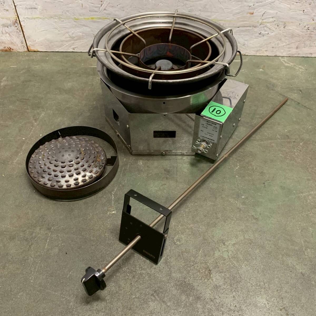 【SHINPO】 シンポ ガスコンロ こんろ機能付焼物器 焼肉 テーブルロースター埋込用 LPガス用 1LXC1C1L ⑩ 鍋対応 N0874拍卖