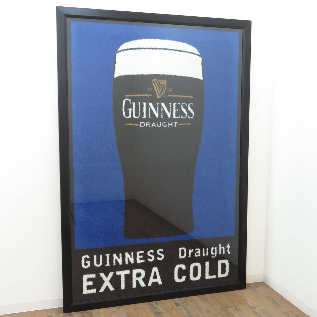 ギネスビール(GUINNESS)の特大パネル/パブ/レストラン/飲食店/ホームバー/店舗什器/ディスプレイ/インテリア雑貨/内装/室内装飾/AL-2348拍卖