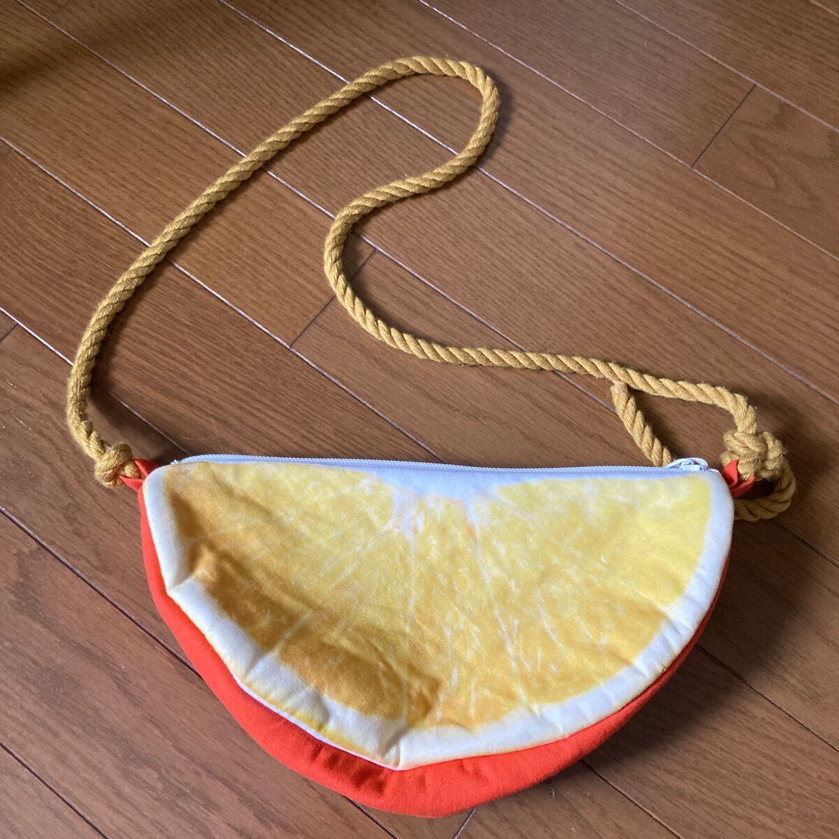 オレンジ ポシェット ショルダーバッグ コッカ kokka 斜め掛け拍卖