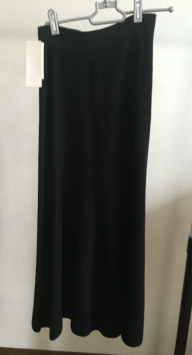 ユニクロ スカート ひざ丈 M 3Dコットンフレアミディスカート拍卖