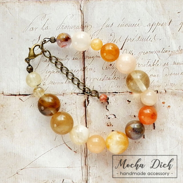 ブラウン系天然石のブレスレット拍卖