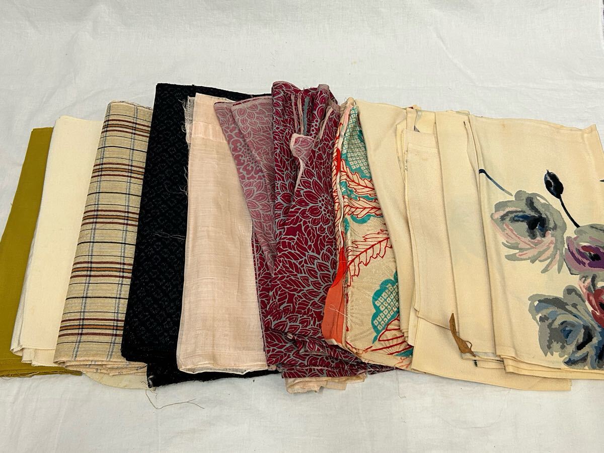 ハギレ 和装 和服 リメイク リメイク素材 浴衣 着物 布地 11枚拍卖